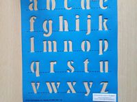 Simply stencil 28586 lower case alphabet